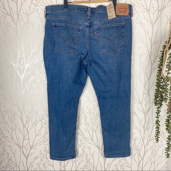 LEVI’S Sculpt Boyfriend Fit Tapered Leg Jeans NWT 33/16 Relaxed distressed - Picture 12 of 13